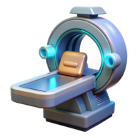peaceful magnificent Medical scanner, futuristic device, diagnostic tool. NO BACKGROUND with Transparent Background. elite png
