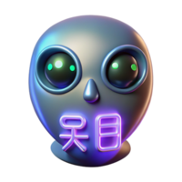 remarkable art deco Alien language inscription, glowing symbols, unknown meaning. NO BACKGROUND with Transparent Background. perfect clarity png