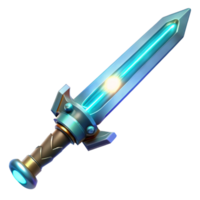 beautiful passionate organic Energy sword, glowing blade, intricate hilt, futuristic design. NO BACKGROUND with Transparent Background. elite png