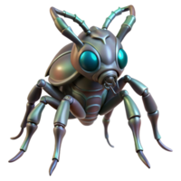 immaculate signature Alien insect, chitinous armor, multiple legs, bioluminescent markings. NO BACKGROUND with Transparent Background. png