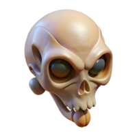 enchanting geometric Alien skull, bone-like structure, strange shape, otherworldly details. NO BACKGROUND with Transparent Background. fine detail png