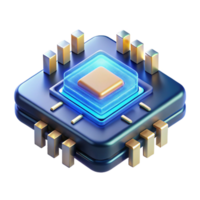 breathtaking urban Futuristic data chip, glowing circuits, advanced technology, information storage. NO BACKGROUND with Transparent Background. perfect clarity png