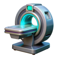immaculate unparalleled Futuristic medical scanner, advanced technology, diagnostic tool, sleek design. NO BACKGROUND with Transparent Background. png