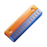 stunning ethereal tropical Architect's scale ruler NO BACKGROUND with Transparent Background. 8K png