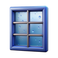 radiant energetic contemporary Window pane with condensation NO BACKGROUND with Transparent Background. high quality png