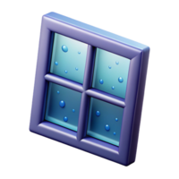 quintessential gothic Window pane with condensation NO BACKGROUND with Transparent Background. professional png