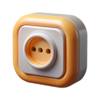 exemplary retro Electrical outlet NO BACKGROUND with Transparent Background. elite png