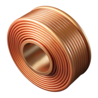 spectacular exemplary Roll of copper wire NO BACKGROUND with Transparent Background. png