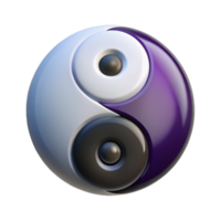 mesmerizing baroque Yin Yang symbol, Taoism, balance, NO BACKGROUND with Transparent Background. precision png