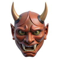 ethereal breathtaking Hannya mask, Japanese Noh theatre, demon, NO BACKGROUND with Transparent Background. detailed png