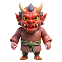 mesmerizing distinguished Oni, Japanese demon, ogre, NO BACKGROUND with Transparent Background. png