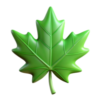 alluring elegant Green leaf of a maple tree NO BACKGROUND with Transparent Background. fine detail png