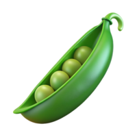 exceptional gothic Freshly picked green pea pod NO BACKGROUND with Transparent Background. sharp png