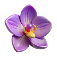 striking unforgettable Orchid flower NO BACKGROUND with Transparent Background. png
