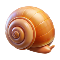 impressive retro Snail shell NO BACKGROUND with Transparent Background. 4K png