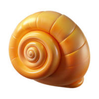 exquisite whimsical nordic Snail shell NO BACKGROUND with Transparent Background. ultra HD png