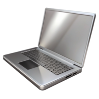 notable art deco A sleek, silver laptop computer, closed. NO BACKGROUND with Transparent Background. elite png