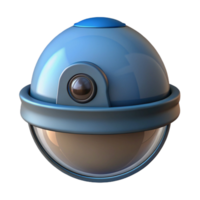 immaculate unparalleled A security camera, dome style. NO BACKGROUND with Transparent Background. png