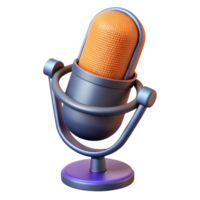 mesmerizing minimalist A studio microphone with pop filter attached. NO BACKGROUND with Transparent Background. authentic png