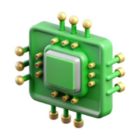 hypnotic memorable A circuit board, green with visible components. NO BACKGROUND with Transparent Background. png