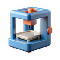 bold beautiful A 3D printer, nozzle visible. NO BACKGROUND with Transparent Background. handcrafted png