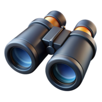 iconic impressionist A pair of binoculars, black. NO BACKGROUND with Transparent Background. original png