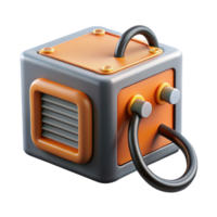 pristine acclaimed A power supply unit, with cables attached. NO BACKGROUND with Transparent Background. png