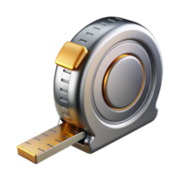 fascinating reflective nordic A tape measure, metallic. NO BACKGROUND with Transparent Background. refined png