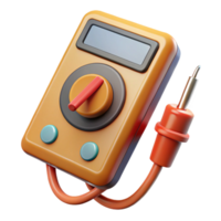 glorious inspired A multimeter, with probes attached. NO BACKGROUND with Transparent Background. png
