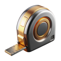 exquisite memorable A tape measure, metallic. NO BACKGROUND with Transparent Background. png