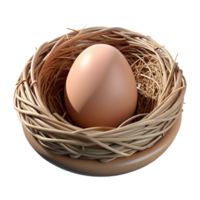 elegant romantic futuristic Empty bird's nest NO BACKGROUND with Transparent Background. handcrafted png