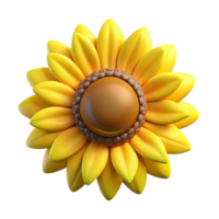 stunning notable Open sunflower head facing forward NO BACKGROUND with Transparent Background. png
