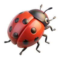 timeless nordic Ladybug crawling NO BACKGROUND with Transparent Background. top-tier png