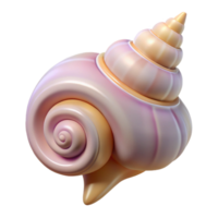 energetic mesmerizing Seashell, spiral conch NO BACKGROUND with Transparent Background. fine detail png