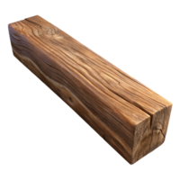 breathtaking retro Wooden beam, weathered grain, NO BACKGROUND with Transparent Background. expertly shot png