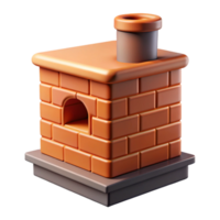 breathtaking acclaimed Chimney stack, brick construction, NO BACKGROUND with Transparent Background. png