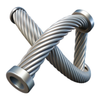 dramatic nordic Bridge suspension cable, steel strands, NO BACKGROUND with Transparent Background. high resolution png