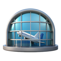 notable classic Airport terminal window, large pane, NO BACKGROUND with Transparent Background. crisp png