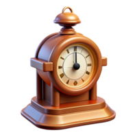 sumptuous coveted Train station clock, vintage design, NO BACKGROUND with Transparent Background. png
