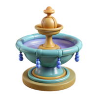 glorious mid-century Fountain spout, decorative sculpture, NO BACKGROUND with Transparent Background. studio quality png