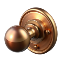 unparalleled rustic Door knob, brass finish, NO BACKGROUND with Transparent Background. elite png