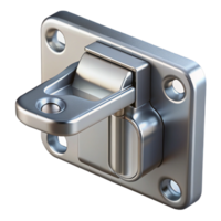 unforgettable victorian Window latch, metal mechanism, NO BACKGROUND with Transparent Background. 4K png