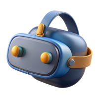 elegant creative Virtual reality headset with integrated sensors NO BACKGROUND with Transparent Background. 8K png