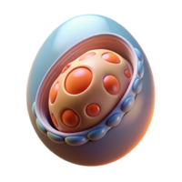wonderful nostalgic bohemian Alien egg with pulsating embryo NO BACKGROUND with Transparent Background. high resolution png
