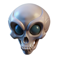 dazzling harmonious victorian Alien skull with intricate bone structure NO BACKGROUND with Transparent Background. professional png