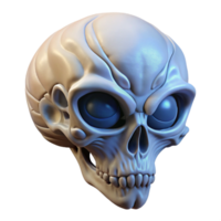 harmonious stunning Alien skull with intricate bone structure NO BACKGROUND with Transparent Background. ultra HD png