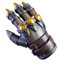dramatic sought-after Cyberpunk gauntlet with retractable claws NO BACKGROUND with Transparent Background. png
