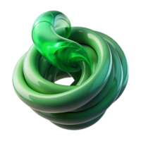 splendid standout A swirling vortex of emerald green smoke. NO BACKGROUND with Transparent Background. png