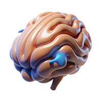 wonderful inspired A stylized human brain, pulsating with energy. NO BACKGROUND with Transparent Background. png
