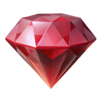 deslumbrante raro uma solteiro, perfeito rubi, brilhante, não fundo com transparente fundo. png